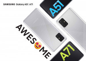 Samsung Galaxy A71  A51     Haze Crush Silver     